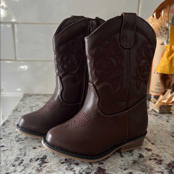 Cat & Jack Other - Cat & Jack Brown Kids Western Boots